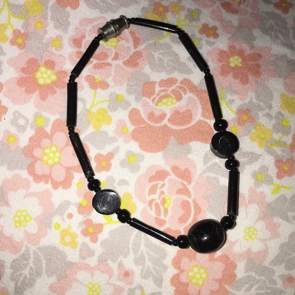 Vintage Bakelite Black Bracelet TESTED - Picture 1 of 4
